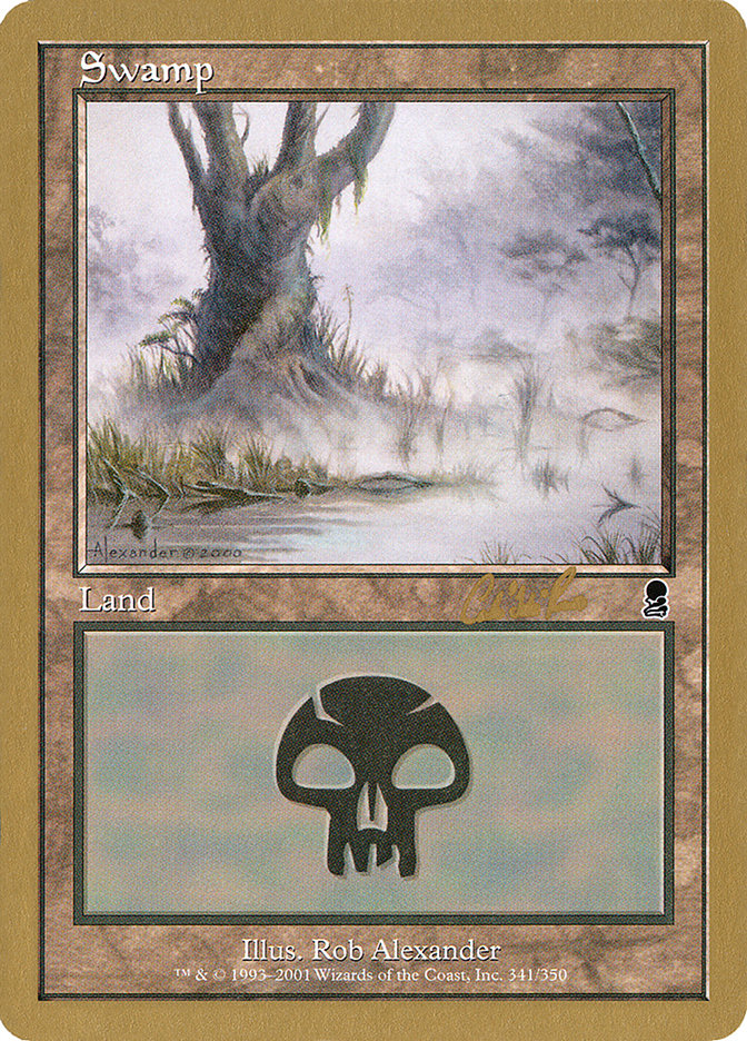 Swamp (cr341) (Carlos Romao) [World Championship Decks 2002] | Gate City Games LLC