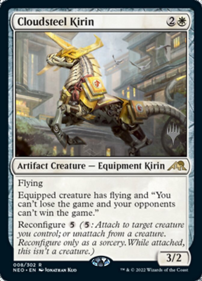 Cloudsteel Kirin (Promo Pack) [Kamigawa: Neon Dynasty Promos] | Gate City Games LLC