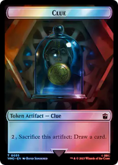 Alien Angel // Clue (0055) Double-Sided Token (Surge Foil) [Doctor Who Tokens] | Gate City Games LLC