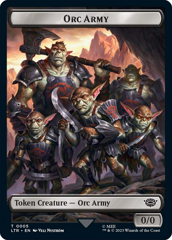 Orc Army Token (05) [The Lord of the Rings: Tales of Middle-Earth Tokens] | Gate City Games LLC