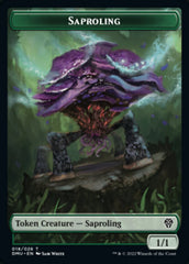 Saproling // Elemental Double-sided Token [Dominaria United Tokens] | Gate City Games LLC