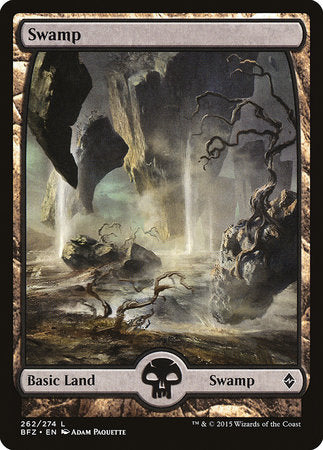 Swamp (262) - Full Art [Battle for Zendikar] | Gate City Games LLC