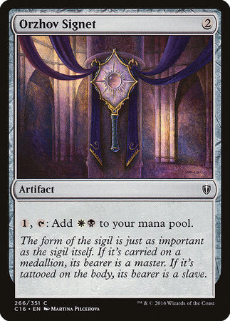Orzhov Signet [Commander 2016] | Gate City Games LLC