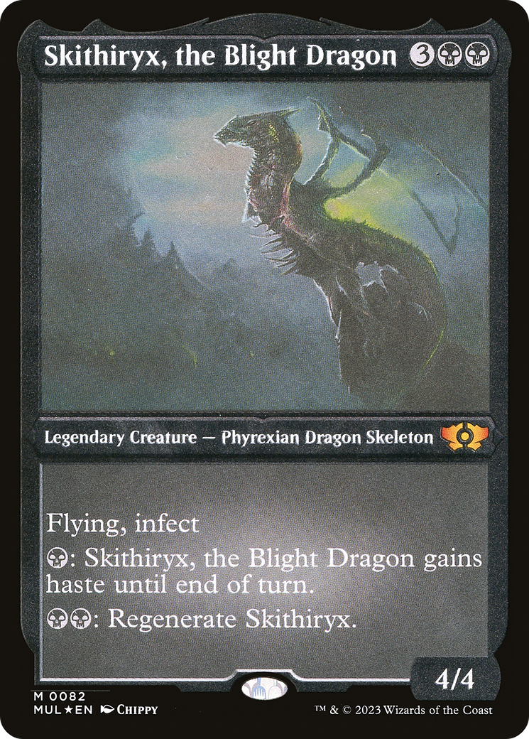 Skithiryx, the Blight Dragon (Foil Etched) [Multiverse Legends] | Gate City Games LLC