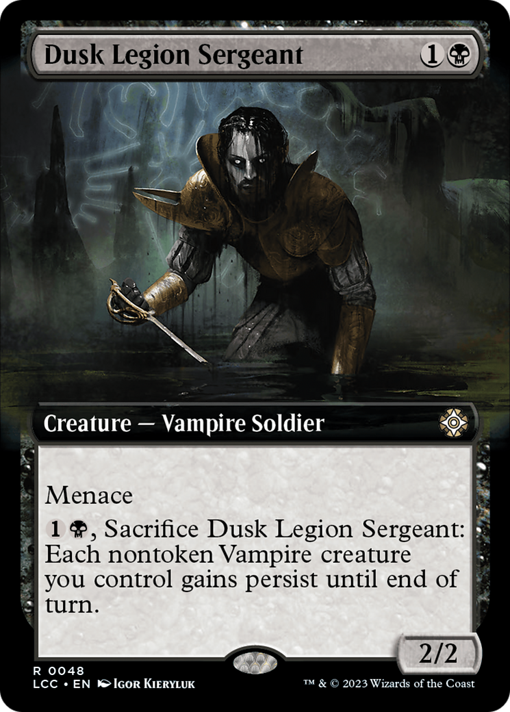 Dusk Legion Sergeant (Extended Art) [The Lost Caverns of Ixalan Commander] | Gate City Games LLC