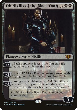 Ob Nixilis of the Black Oath (Commander 2014) [Commander 2014 Oversized] | Gate City Games LLC