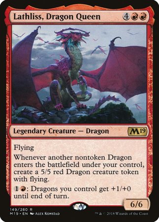 Lathliss, Dragon Queen [Core Set 2019] | Gate City Games LLC