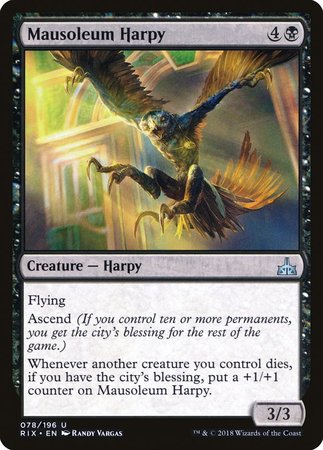 Mausoleum Harpy [Rivals of Ixalan] | Gate City Games LLC
