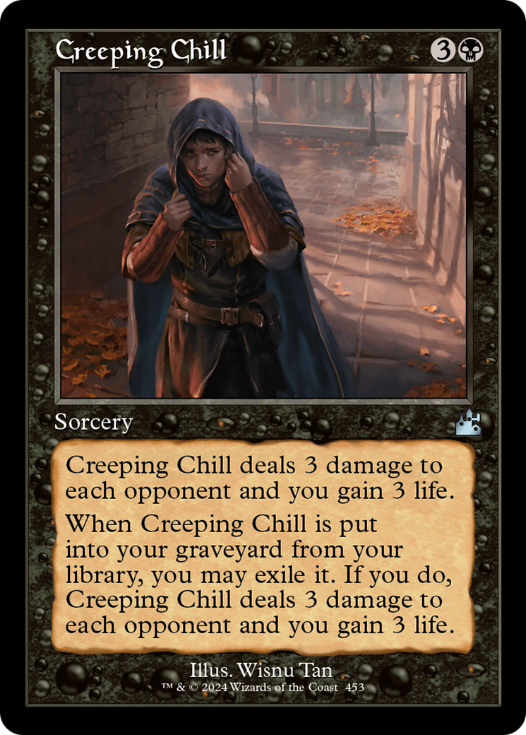 Creeping Chill (Retro Frame) [Ravnica Remastered] | Gate City Games LLC