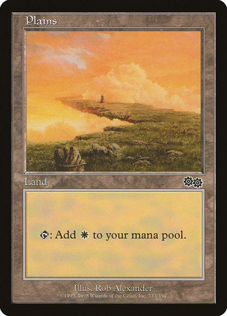 Plains (333) [Urza's Saga] | Gate City Games LLC