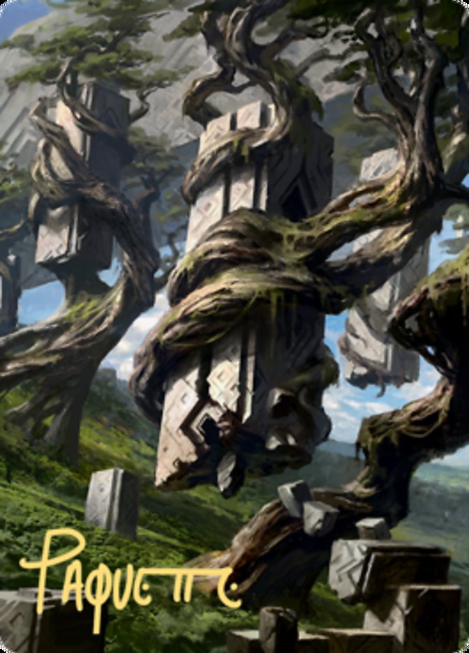 Forest 2 Art Card (Gold-Stamped Signature) [Zendikar Rising Art Series] | Gate City Games LLC