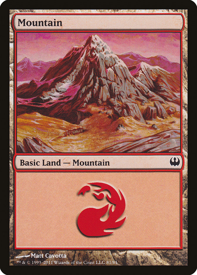 Mountain (81) [Duel Decks: Knights vs. Dragons] | Gate City Games LLC