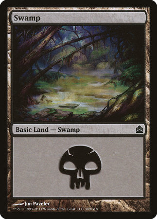 Swamp (309) [Commander 2011] | Gate City Games LLC