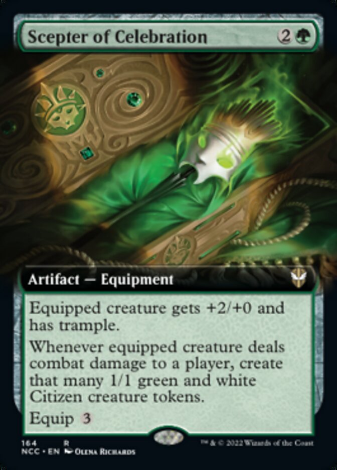 Scepter of Celebration (Extended Art) [Streets of New Capenna Commander] | Gate City Games LLC
