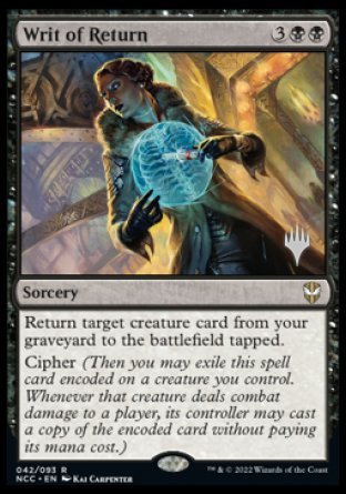 Writ of Return (Promo Pack) [Streets of New Capenna Commander Promos] | Gate City Games LLC