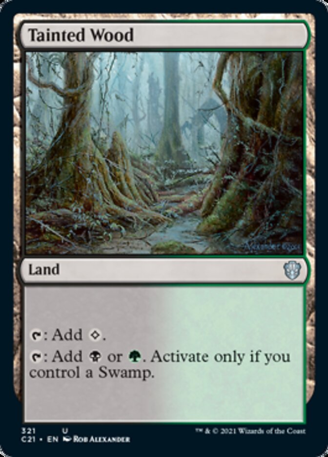 Tainted Wood [Commander 2021] | Gate City Games LLC