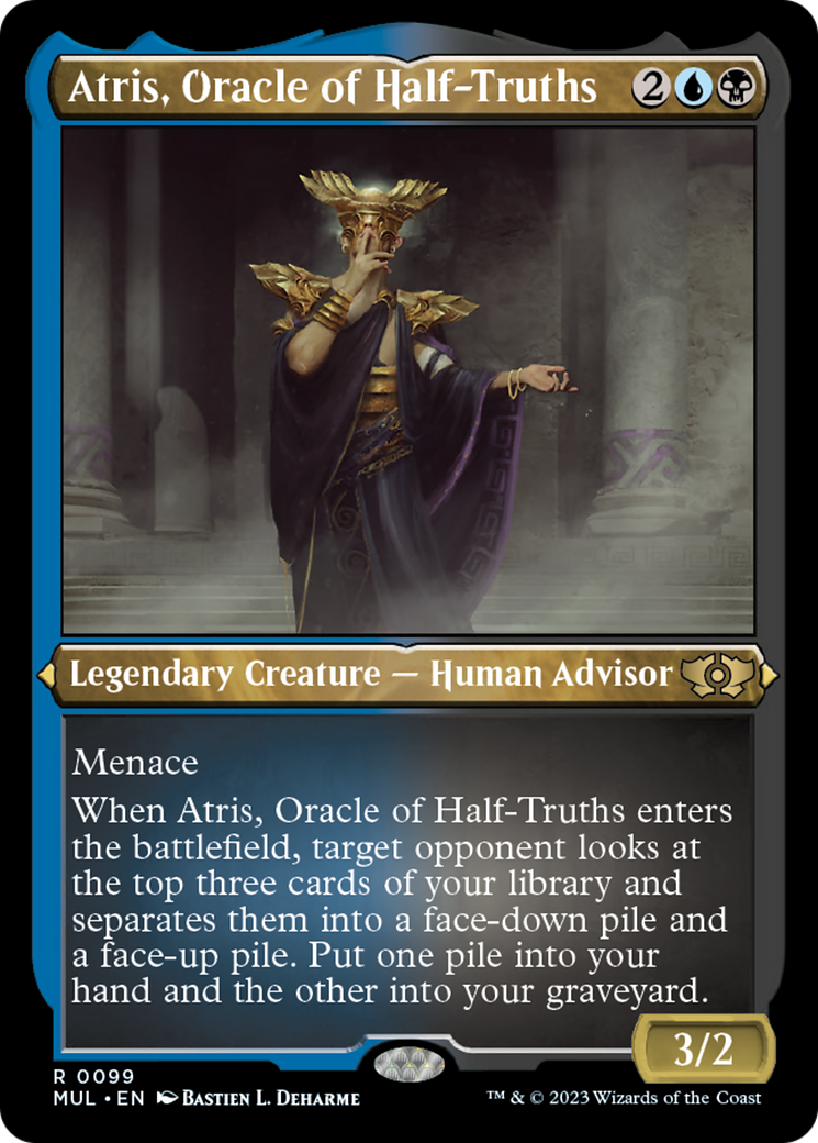 Atris, Oracle of Half-Truths (Foil Etched) [Multiverse Legends] | Gate City Games LLC