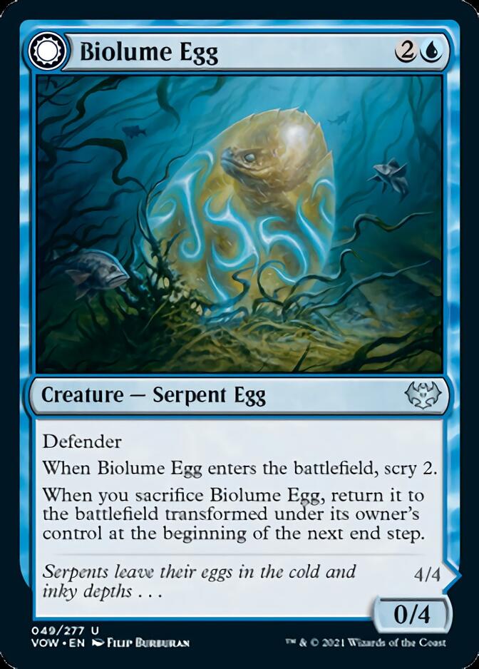 Biolume Egg // Biolume Serpent [Innistrad: Crimson Vow] | Gate City Games LLC