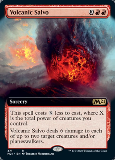 Volcanic Salvo (Extended Art) [Core Set 2021] | Gate City Games LLC