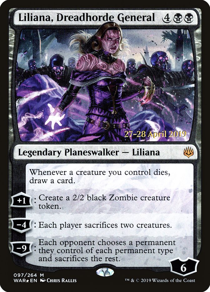 Liliana, Dreadhorde General  [War of the Spark Prerelease Promos] | Gate City Games LLC