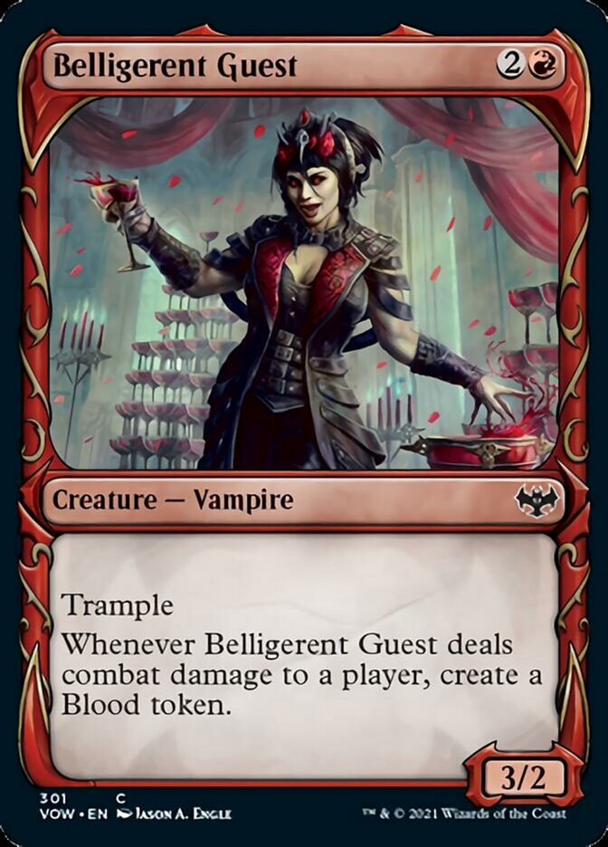 Belligerent Guest (Showcase Fang Frame) [Innistrad: Crimson Vow] | Gate City Games LLC