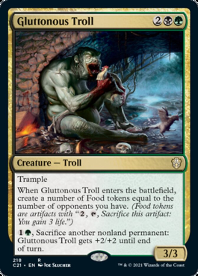 Gluttonous Troll [Commander 2021] | Gate City Games LLC