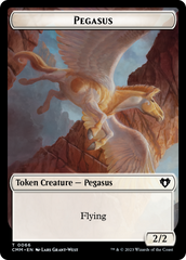 Copy (54) // Pegasus Double-Sided Token [Commander Masters Tokens] | Gate City Games LLC