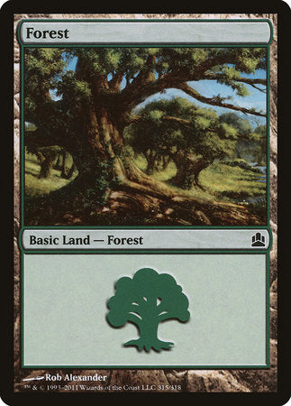 Forest (315) [Commander 2011] | Gate City Games LLC