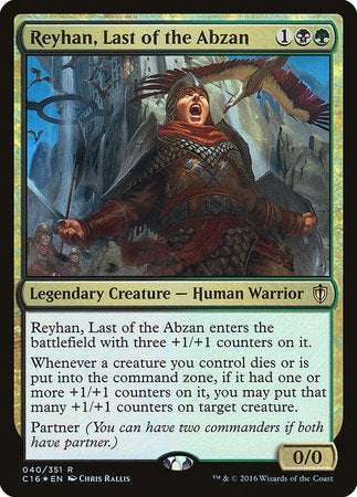 Reyhan, Last of the Abzan [Commander 2016] | Gate City Games LLC