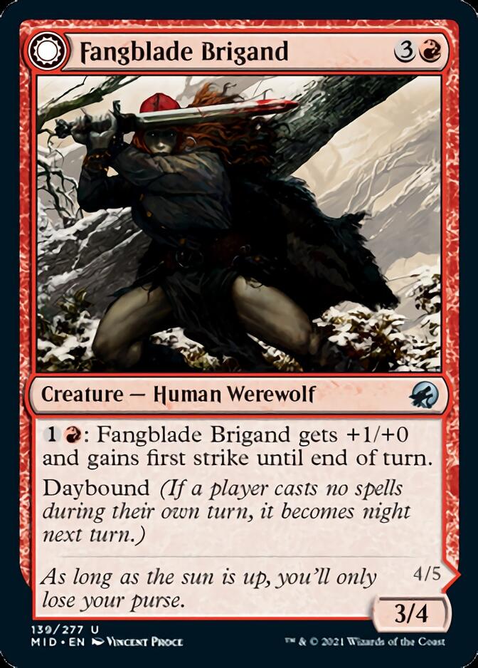 Fangblade Brigand // Fangblade Eviscerator [Innistrad: Midnight Hunt] | Gate City Games LLC