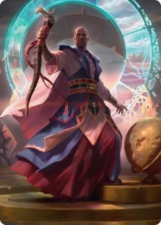 Teferi, Who Slows the Sunset Art Card [Innistrad: Midnight Hunt Art Series] | Gate City Games LLC