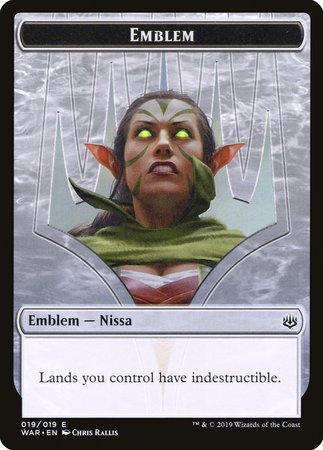 Emblem - Nissa, Who Shakes the World [War of the Spark Tokens] | Gate City Games LLC