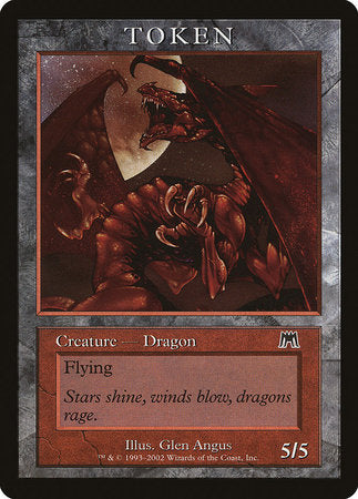 Dragon Token (Onslaught) [Magic Player Rewards 2002] | Gate City Games LLC