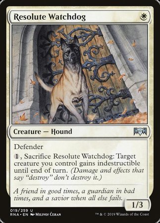 Resolute Watchdog [Ravnica Allegiance] | Gate City Games LLC