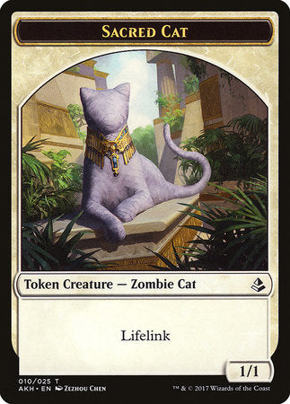 Sacred Cat Token [Amonkhet Tokens] | Gate City Games LLC