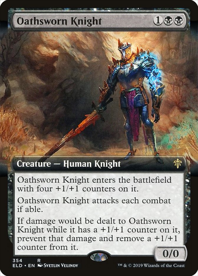 Oathsworn Knight (Extended Art) [Throne of Eldraine] | Gate City Games LLC