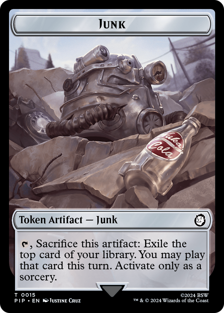 Junk // Soldier (0010) Double-Sided Token [Fallout Tokens] | Gate City Games LLC