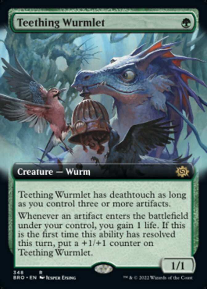 Teething Wurmlet (Extended Art) [The Brothers' War] | Gate City Games LLC