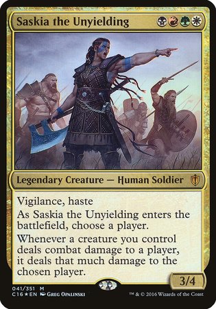 Saskia the Unyielding (Commander 2016) [Commander 2016 Oversized] | Gate City Games LLC