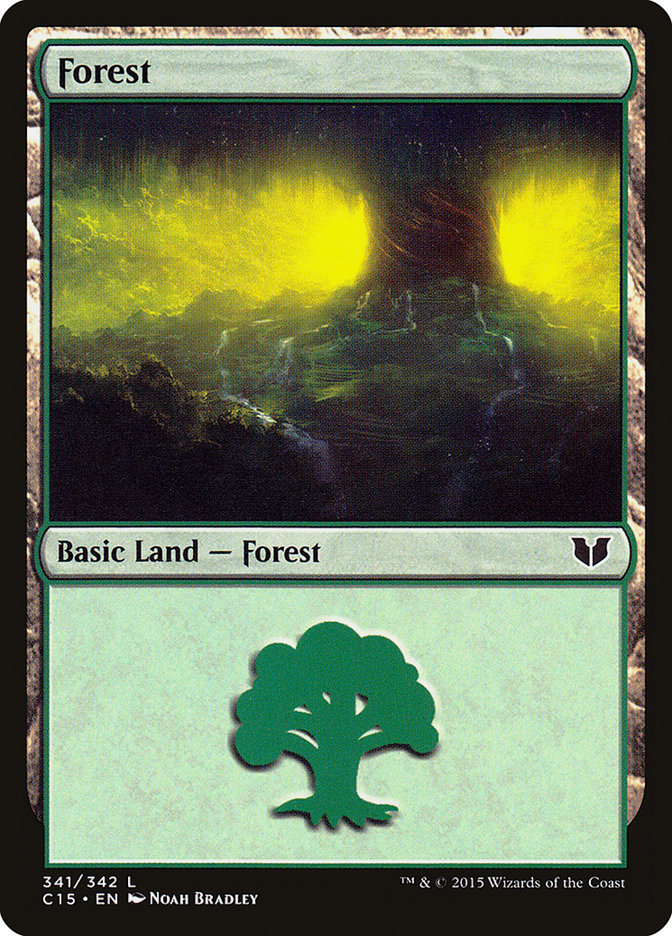 Forest (341) [Commander 2015] | Gate City Games LLC