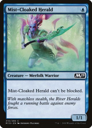 Mist-Cloaked Herald [Core Set 2019] | Gate City Games LLC