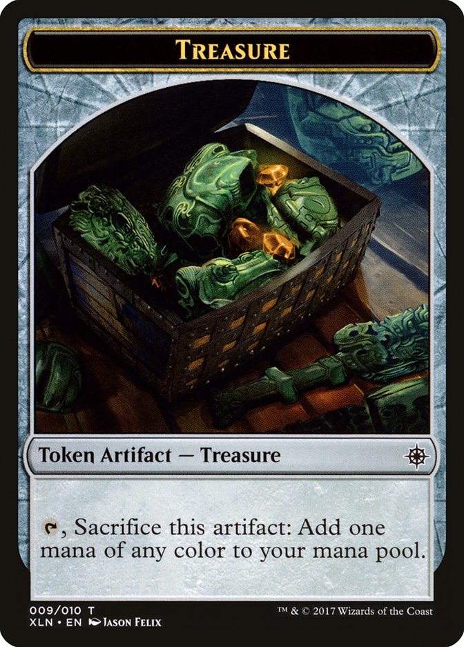 Treasure (009/010) [Ixalan Tokens] | Gate City Games LLC