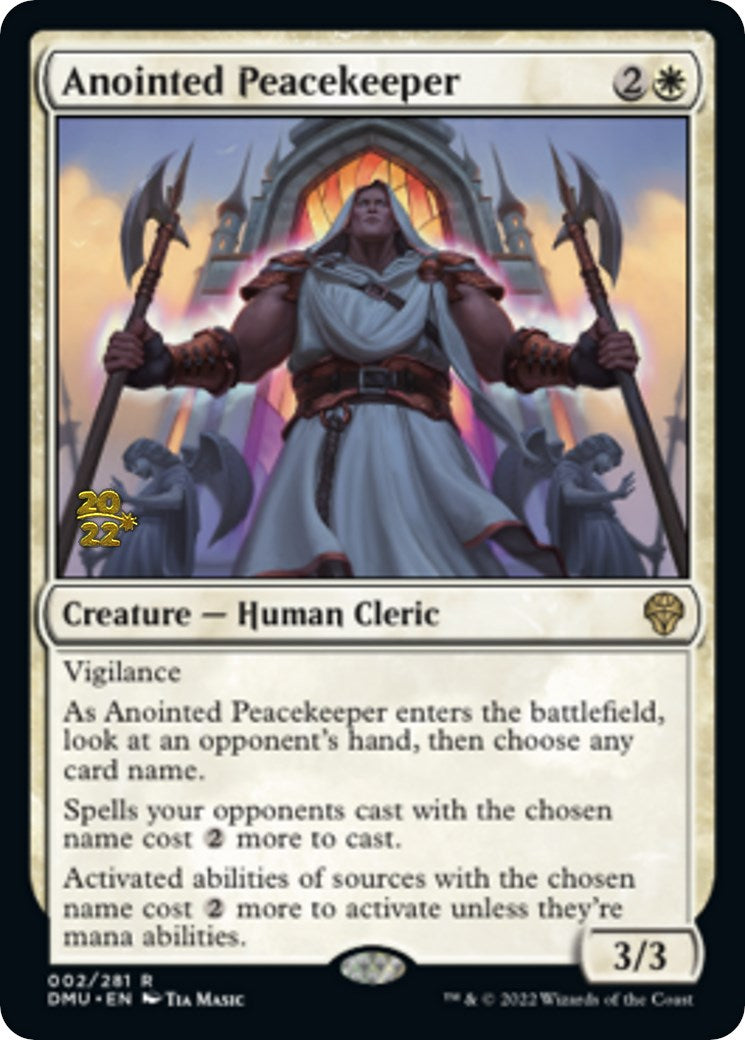 Anointed Peacekeeper [Dominaria United Prerelease Promos] | Gate City Games LLC