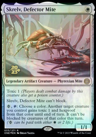 Skrelv, Defector Mite [Phyrexia: All Will Be One Prerelease Promos] | Gate City Games LLC