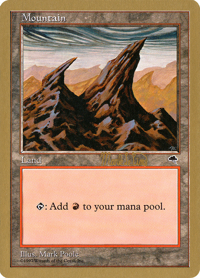 Mountain (mlp344) (Mark Le Pine) [World Championship Decks 1999] | Gate City Games LLC