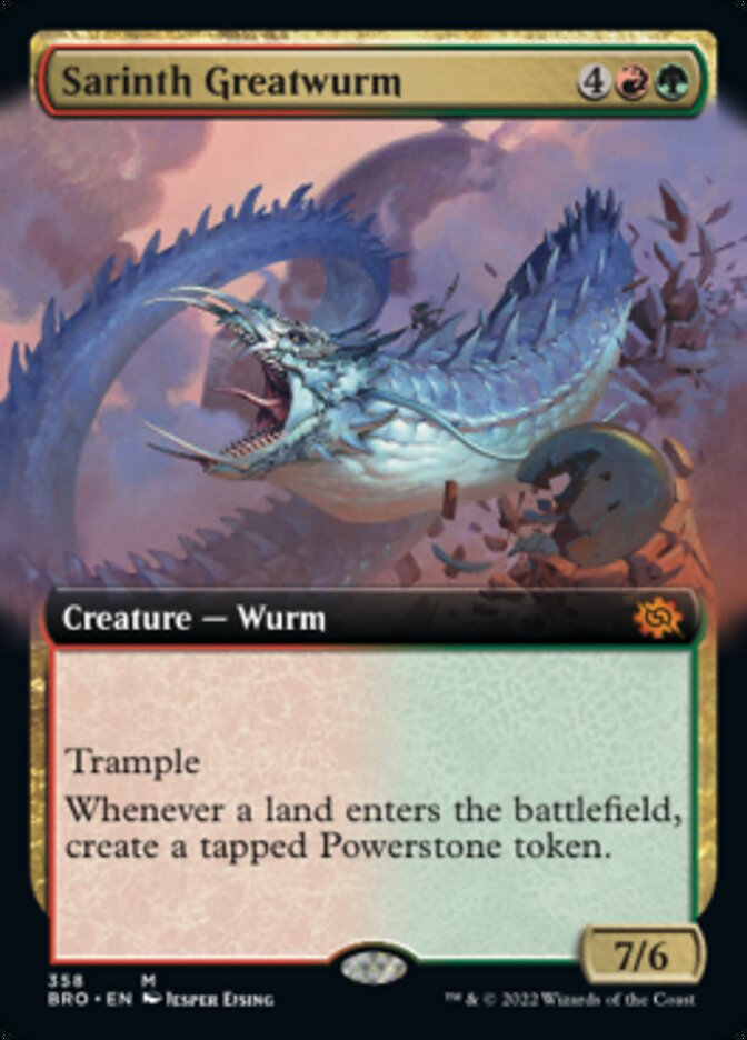 Sarinth Greatwurm (Extended Art) [The Brothers' War] | Gate City Games LLC