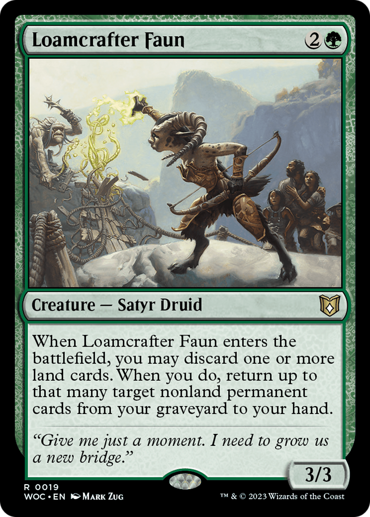 Loamcrafter Faun [Wilds of Eldraine Commander] | Gate City Games LLC