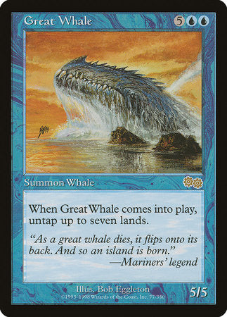 Great Whale [Urza's Saga] | Gate City Games LLC