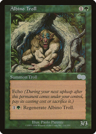 Albino Troll [Urza's Saga] | Gate City Games LLC