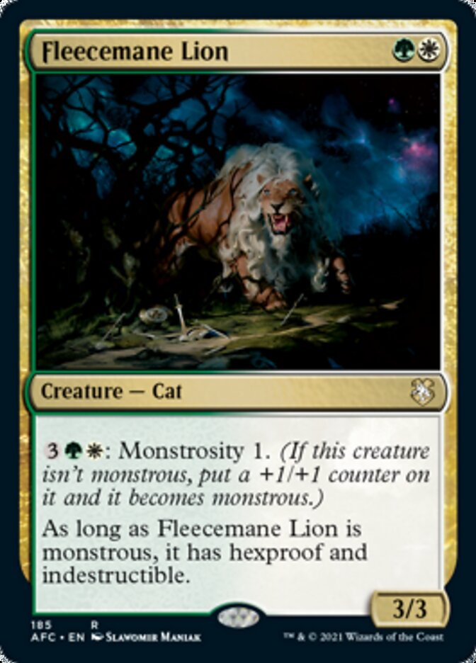 Fleecemane Lion [Dungeons & Dragons: Adventures in the Forgotten Realms Commander] | Gate City Games LLC